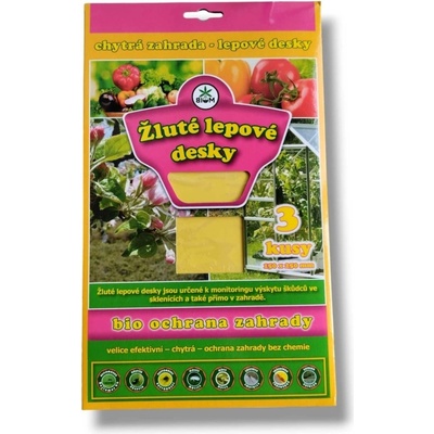 Biom Žluté lepové desky 3 ks