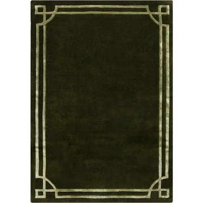 Flair Rugs Тъмнозелен ръчно изработен вълнен килим 160x230 cm Gatsby - Flair Rugs (503119380077)