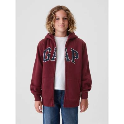 GAP detská sherpa mikina s logom červená