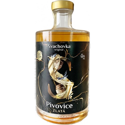 Svach Zlatá Pivovice 50% 0,5 l (holá láhev)