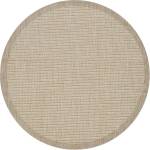 Ayyildiz Бежов кръгъл килим за открито и закрито ø 200 cm Giza 1410 - Ayyildiz Carpets (GIZA2002001410BEIGE)