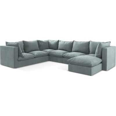 makamii Син ъглов диван (ляв ъгъл/U форма) Manao - Makamii (MANAO_UR_41_P1_C5)