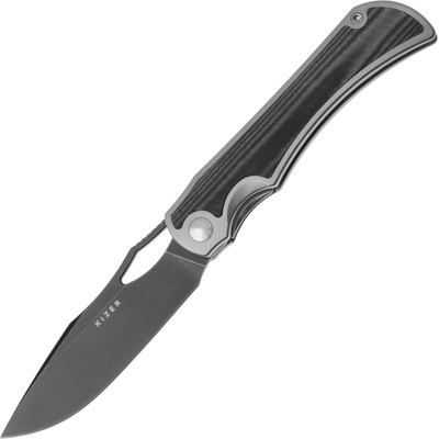 Kizer Allure S45VN,Black Stonewashed,Ti&Norplex UltreX Ki4763LDA2