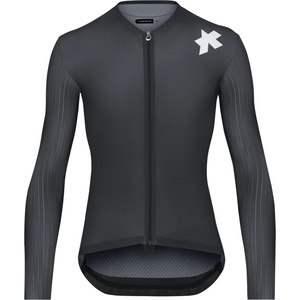 ASSOS Мъжка фланелка с дълъг ръкав за колоездене ASSOS Equipe RS L/S Jersey S11 Cycling jersey - Precision Graphite (056-3998-0314)