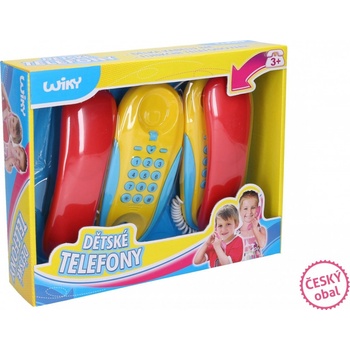 Dudlu Telefony dětské pokojové set 2ks na baterie Zvuk plast