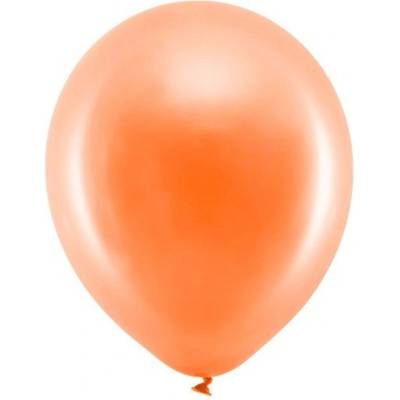 Party Deco Латексови Балони Металик, Оранжево 30см (rb30m-005)