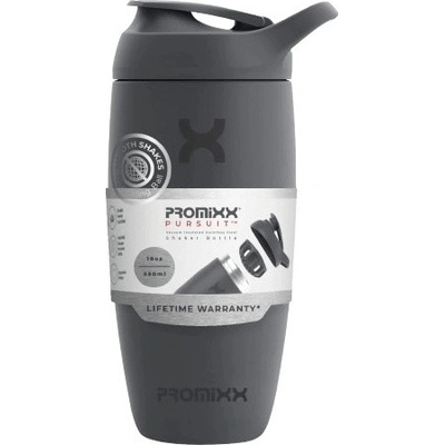 PROMiXX Pursuit Insulated Stainless Steel šejkr 550 ml - graphite