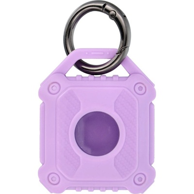 PTK pouzdro pro Apple AirTag s karabinou fialový 5903396309298