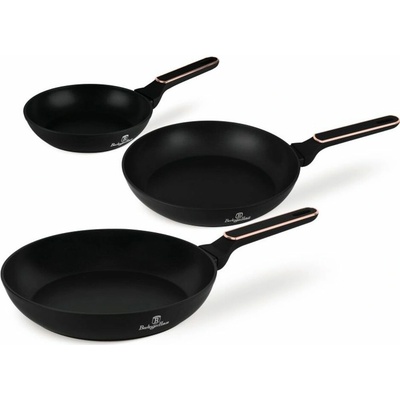BERLINGERHAUS Sada pánví s titanovým povrchem 3 ks Black Rose Collection BH-8360