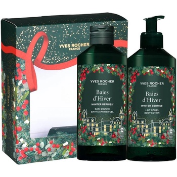 Yves Rocher Baies d'Hiver Комплект - Душ гел и Лосион, 400 + 390 ml
