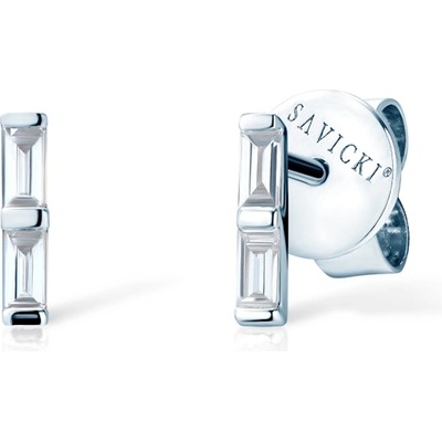 SAVICKI Обеци Savicki: бяло злато. диаманти