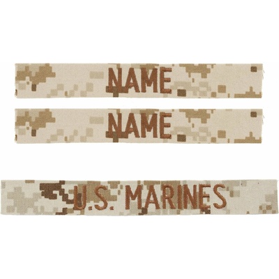 MILITARY RANGE Nášivky U.S MARINES sada 3ks MARPAT DESERT
