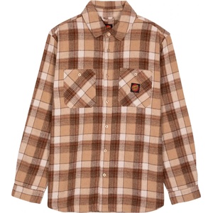 Santa Cruz Мъжка риза с копчета Santa Cruz Apex Shirt - Brown Check (033-2813-0111)