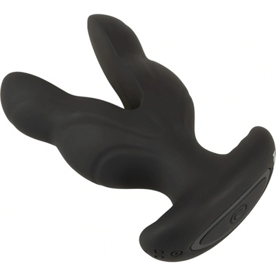 Anos RC Power Expander Plug with Vibration & Electro-Stimulation Black