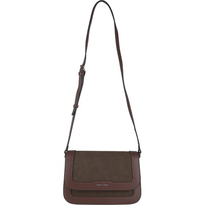 BETTY dámska crossbody koženková kabelka coffee