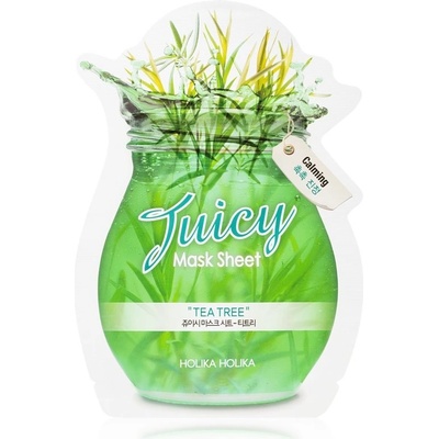 Holika Tea Tree Juicy Mask Sheet pleťová maska s čajovníkovým olejem 20 ml