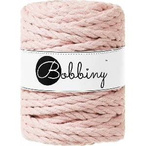 Bobbiny 3PLY Macramé Rope 9 mm 30 m Pastel Pink юта (TL-E014)