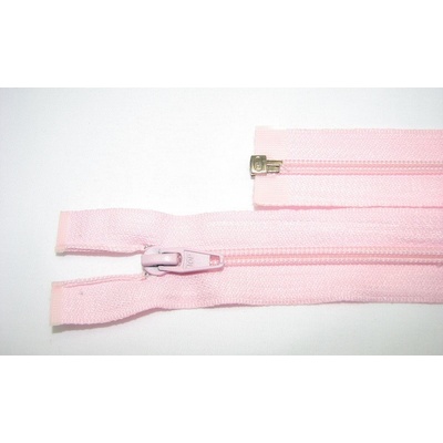 Zips špirála deliteľný 5mm - dĺžka 50cm, farba svetlo ružová