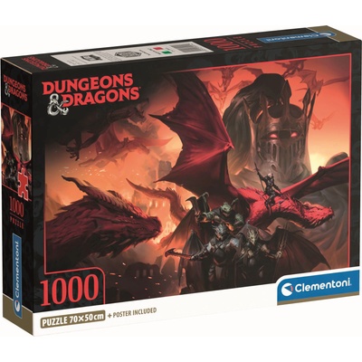 Clementoni Пъзел Clementoni от 1000 части - Dungeons & Dragons, вид 3 (39914)