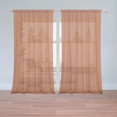 Sablio Záclony Cihlově oranžová: 2ks 150x250cm