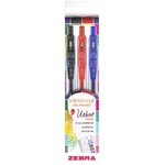 Zebra Sarasa Clip Gelpen 0, 7 Urban vibes Комплект от 3 гел химикалки 99433 (99433)