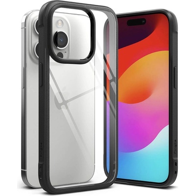 Ringke Противоударен Калъф за iPhone 15 Pro Max, Ringke Fusion Bold Case, Черен (8809919306652)