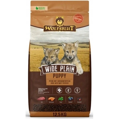 Wolfsblut Wide Plain Puppy s koňským masem a sladkými bramborami 12,5 kg