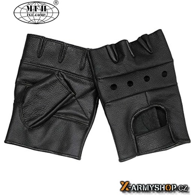 MFH bez prstů kožené černé – Zboží Dáma