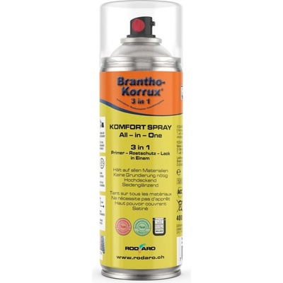 Brantho Korrux 3 v 1 antikorózna 400 ml RAL9005 čierna
