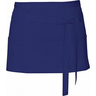 Link Kitchen Wear Krátká barmanská zástěra se třEma předníma kapsama Navy Pantone 2766 X983