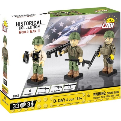Cobi 2058 3 figúrky s príslušenstvom D-DAY 1944, 33 k