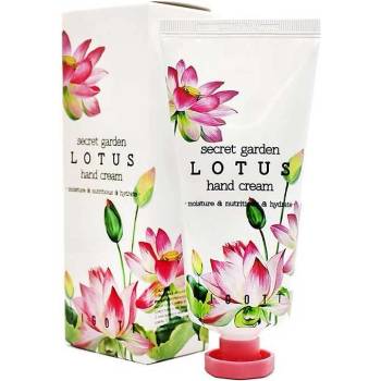 Jigott Крем за ръце с лотос, растителни екстракти и бета-глюкан Jigott Secret Garden Lotus Hand Cream (SNP281976)