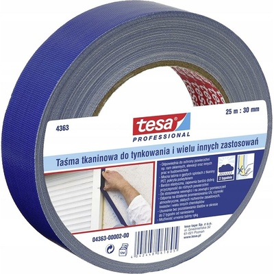 tesa 4363 Plastering tape 25 m x 30 mm modrá