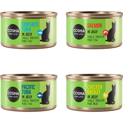 Výhodné balenie Cosma Original v želé 24 x 85 g - mix (4 druhy)