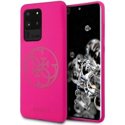 Pouzdro Guess S20 Ultra G988 fuchsiová / fuchsiové silikonové 4G Tone On Tone