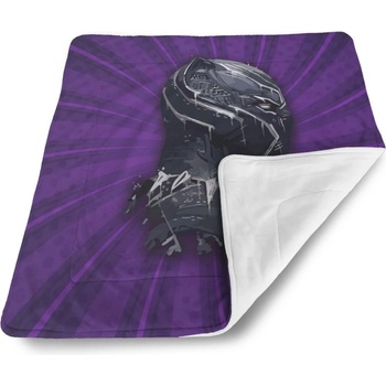 Sablio Detská deka pre bábätko BLACK PANTHER z profilu Fialový