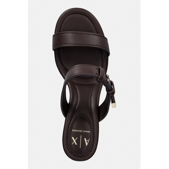 Armani Exchange Чехли обувки с дебел ток дамски (XW002576.AF21266.U6018)