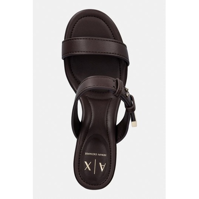 Armani Exchange Чехли обувки с дебел ток дамски (XW002576.AF21266.U6018)