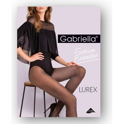 Gabriella Dámské punčochové kalhoty Lurex 435 20 DEN nero-gold