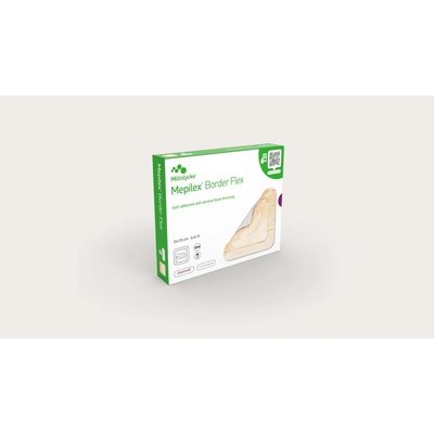 Mepilex Border Flex 15 x 20 cm samolepivé krytie z mäkkého penového silikónu 5 ks