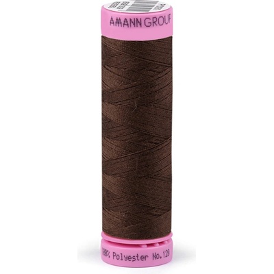 Prima-obchod Polyesterové nitě návin 100 m Aspo Amann, barva 0975 Chocolate Brown