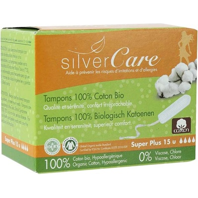 Silver Care Органични тампони Silver Care - Super Plus, 15 броя