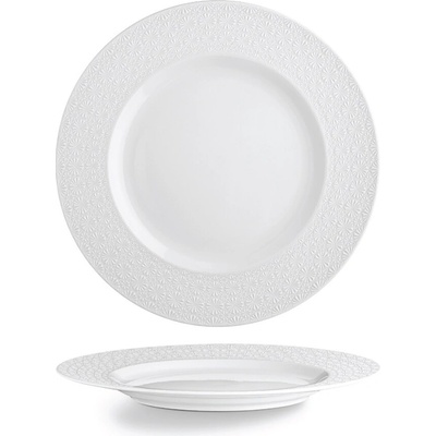 G.benedikt Mělký porcelánový talíř Stars 26 cm – bílý