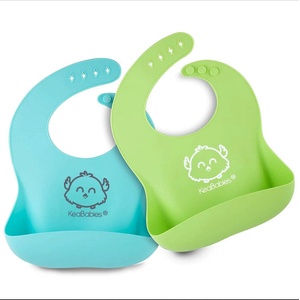 KeaBabies Силиконови Лигавници 2 Броя Син/Зелен KeaBabies (KB034-001)