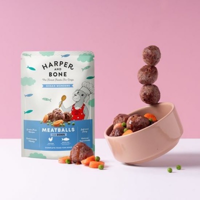 Harper and Bone Dog Meatballs divy oceánu 300 g