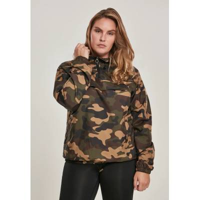 Urban Classics Дамско яке в кафяв камуфлаж от Urban Classics Ladies Camo Pull Over UB-TB2015-00841 - Камуфлаж, размер S