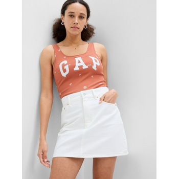 GAP Щампован потник топ GAP GAP | Oranzhev | ЖЕНИ | XXS