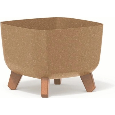 PROSPERPLAST Kvetináč GRACIA SQUARE ECO WOOD naturo 24cm