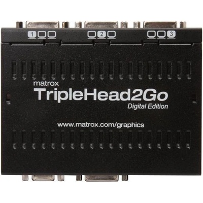Matrox Външен мулти-дисплей адаптер Matrox - T2G-D3D-IF, черен (MATROX-T2G-D3D-IF)