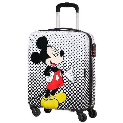 American Tourister Disney Legends Spinner 19C Mickey Mouse Polka Dots 36 l